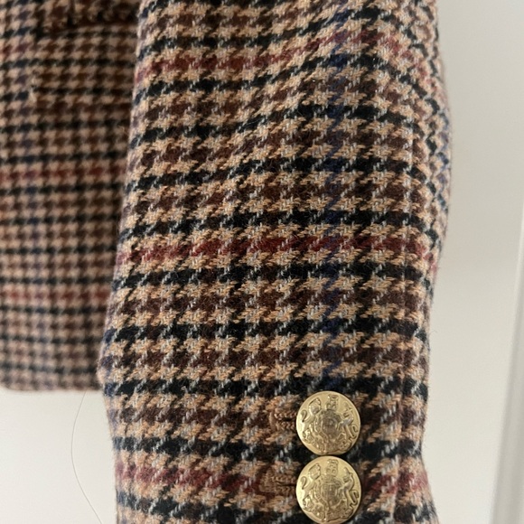 J. Crew Women's Houndstooth Blazer - Brown and Black - Picture 4 of 5